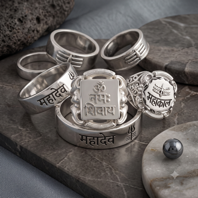 Mahadev Silver Rings jewellery collection