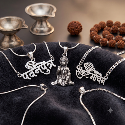 Hanuman Silver Pendants jewellery collection