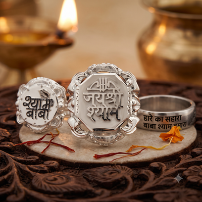 Khatushyam Silver Rings jewellery collection