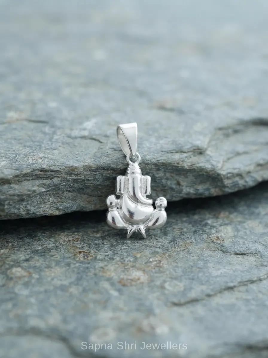 Ganesh Silver Pendant - Image 1 of 4 Ganesh Silver Pendant - View 1