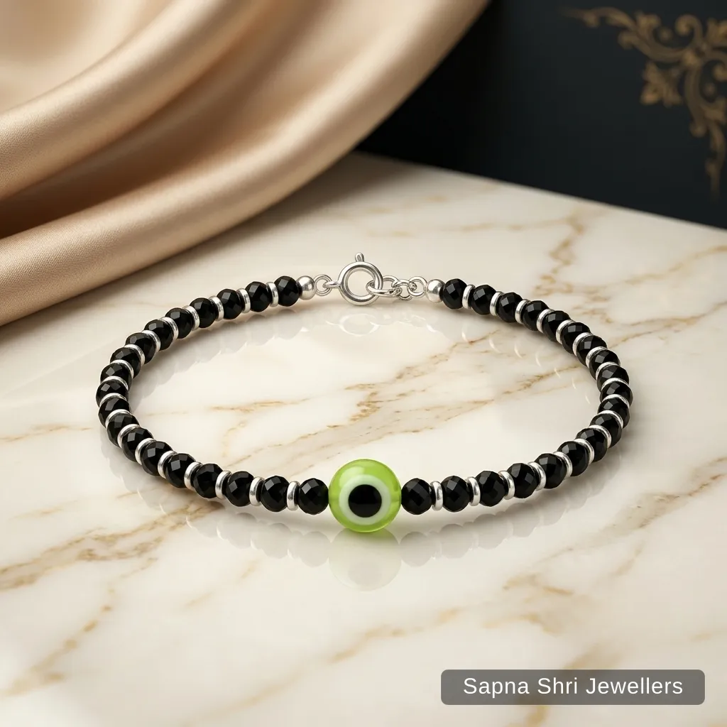Nazariya Evil Eye Silver Bracelet - Image 1 of 4 Nazariya Evil Eye Silver Bracelet - View 1