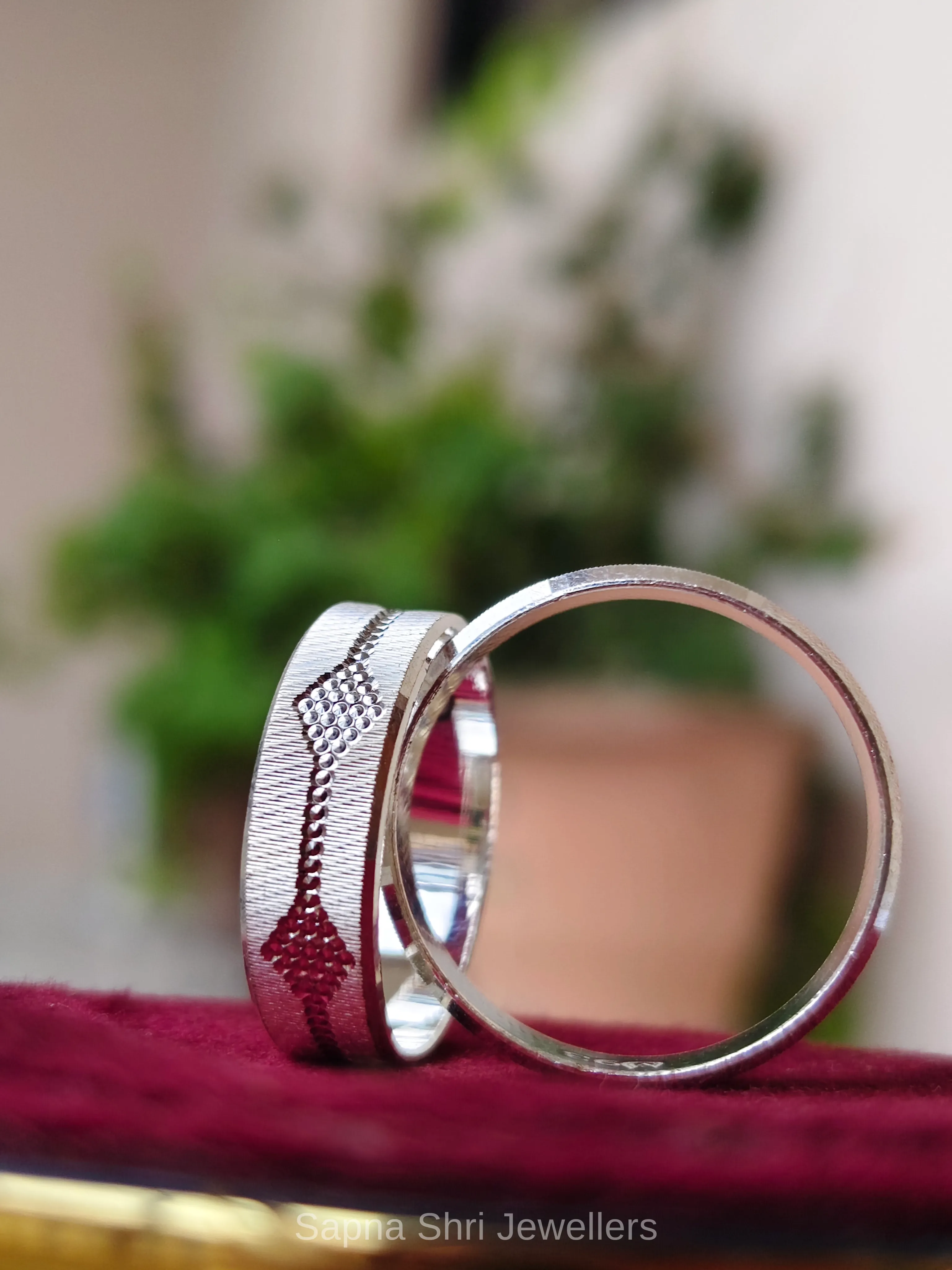 Forever Together Silver Couple Band - Image 1 of 4 Forever Together Silver Couple Band - View 1