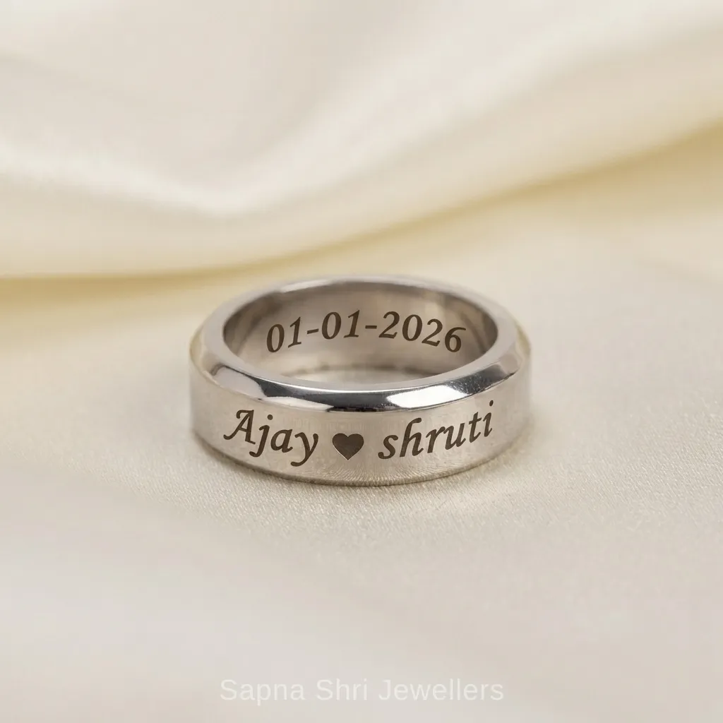 Custom Silver Name Ring 925 Hallmarked - Image 1 of 4 Custom Silver Name Ring 925 Hallmarked - View 1