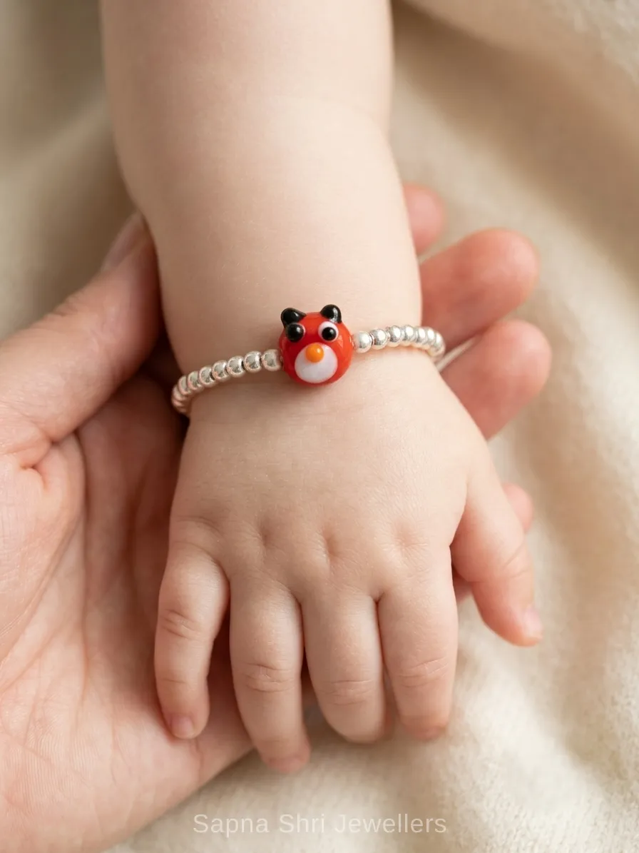 Baby Red Bird Silver Bracelet - Image 1 of 4 Baby Red Bird Silver Bracelet - View 1
