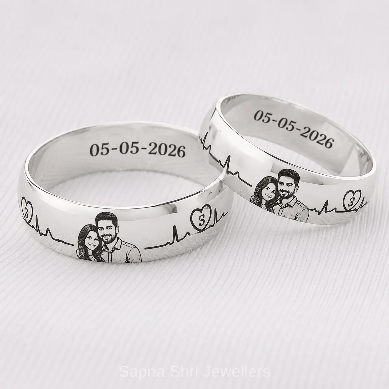 Engraved Silver Name Ring 925 Hallmarked - Image 1 of 4 Engraved Silver Name Ring 925 Hallmarked - View 1