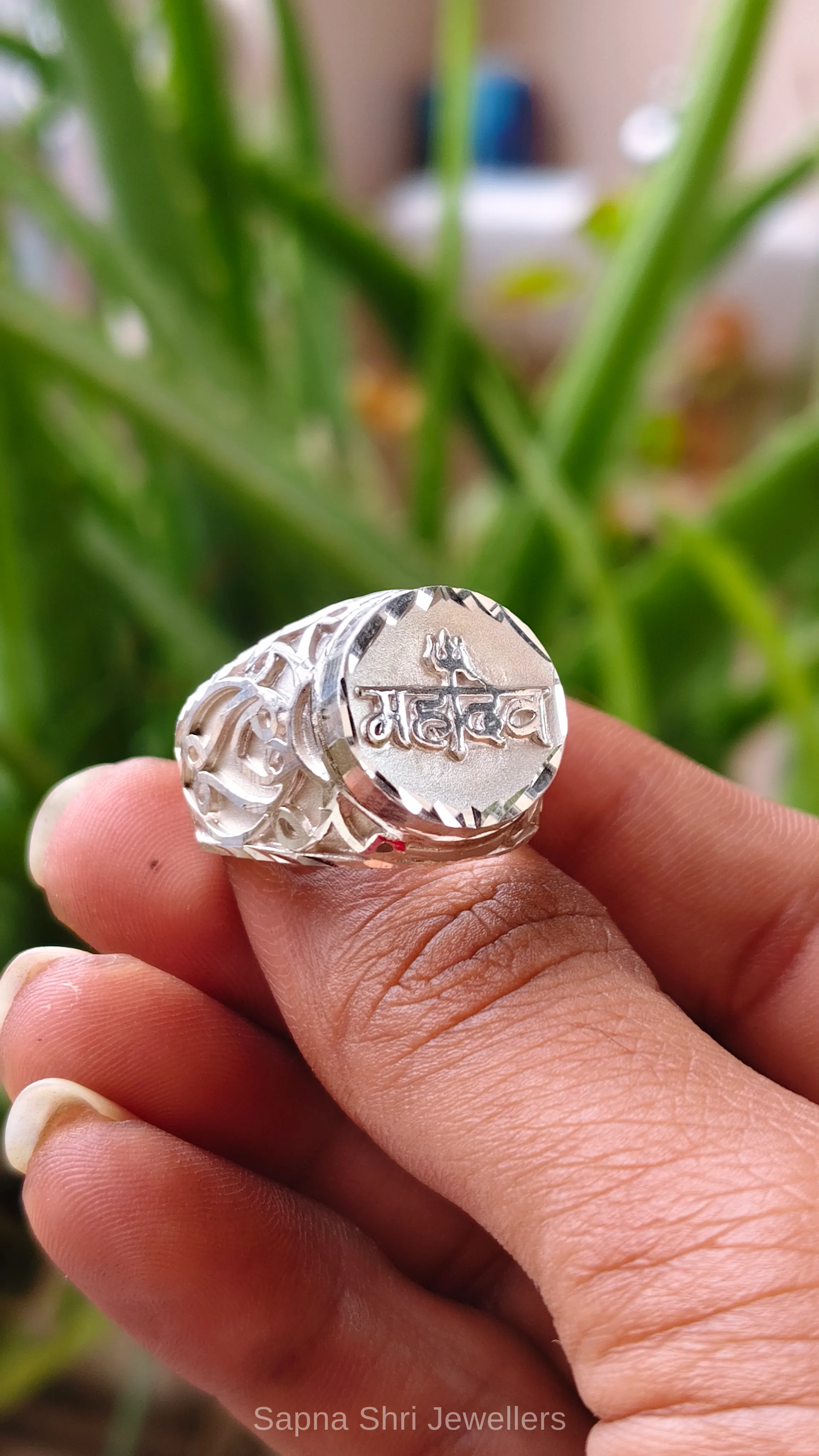 Mahadev Ring for Men – 925 Pure Silver - Image 1 of 2 Mahadev Ring for Men – 925 Pure Silver - View 1