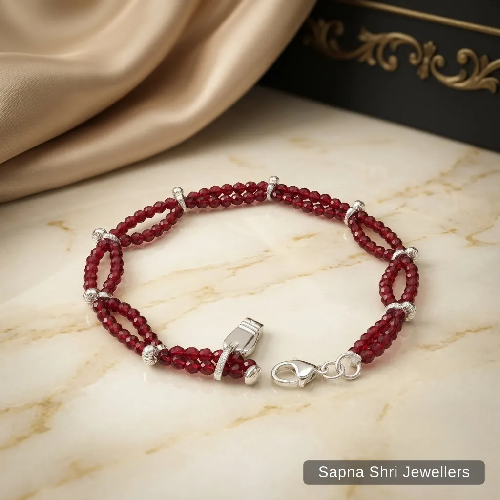 Silver Nazar Bracelet for Women - Image 1 of 4 Silver Nazar Bracelet for Women - View 1