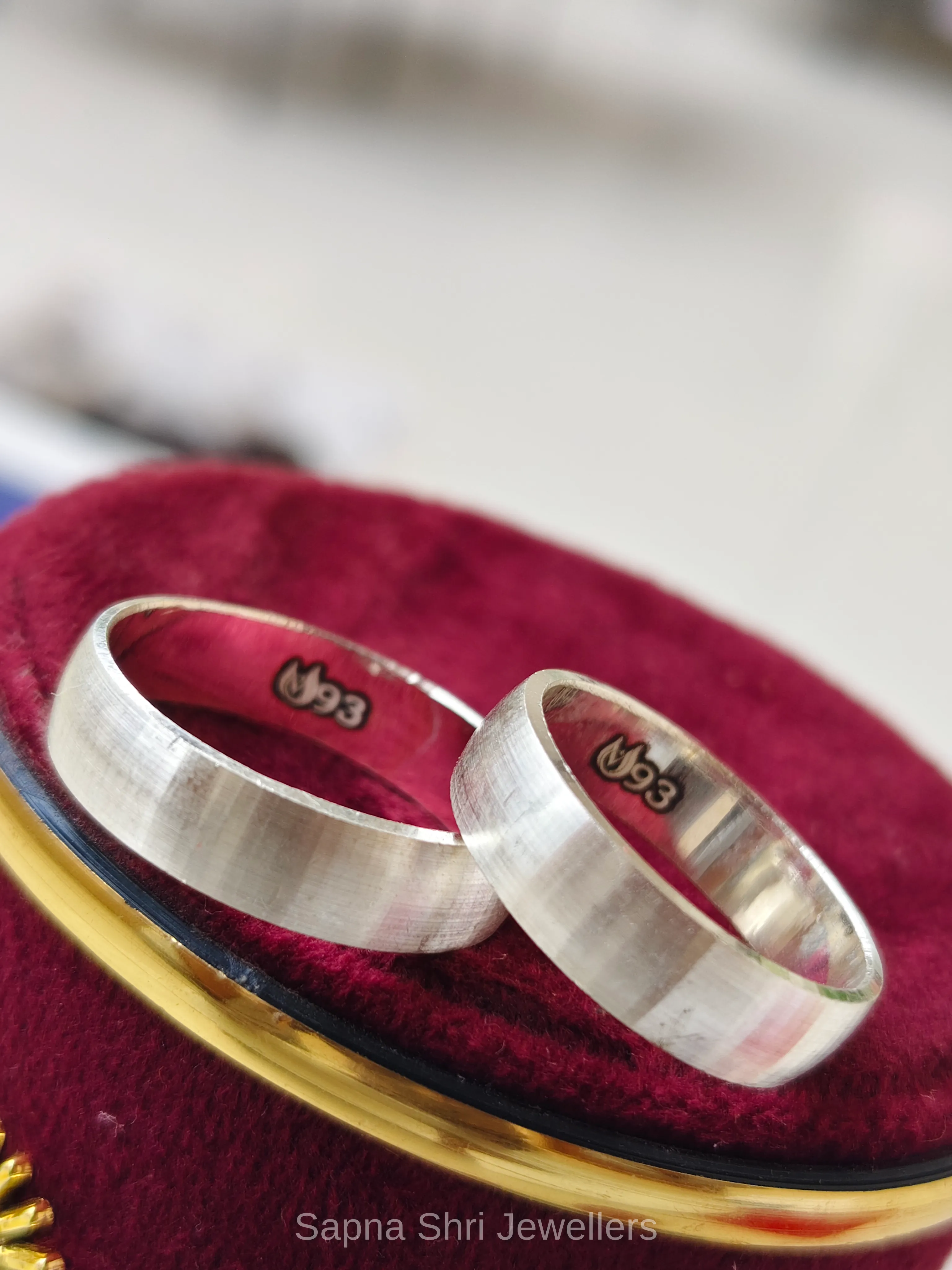 Promise Love Silver Couple Band - Image 1 of 3 Promise Love Silver Couple Band - View 1
