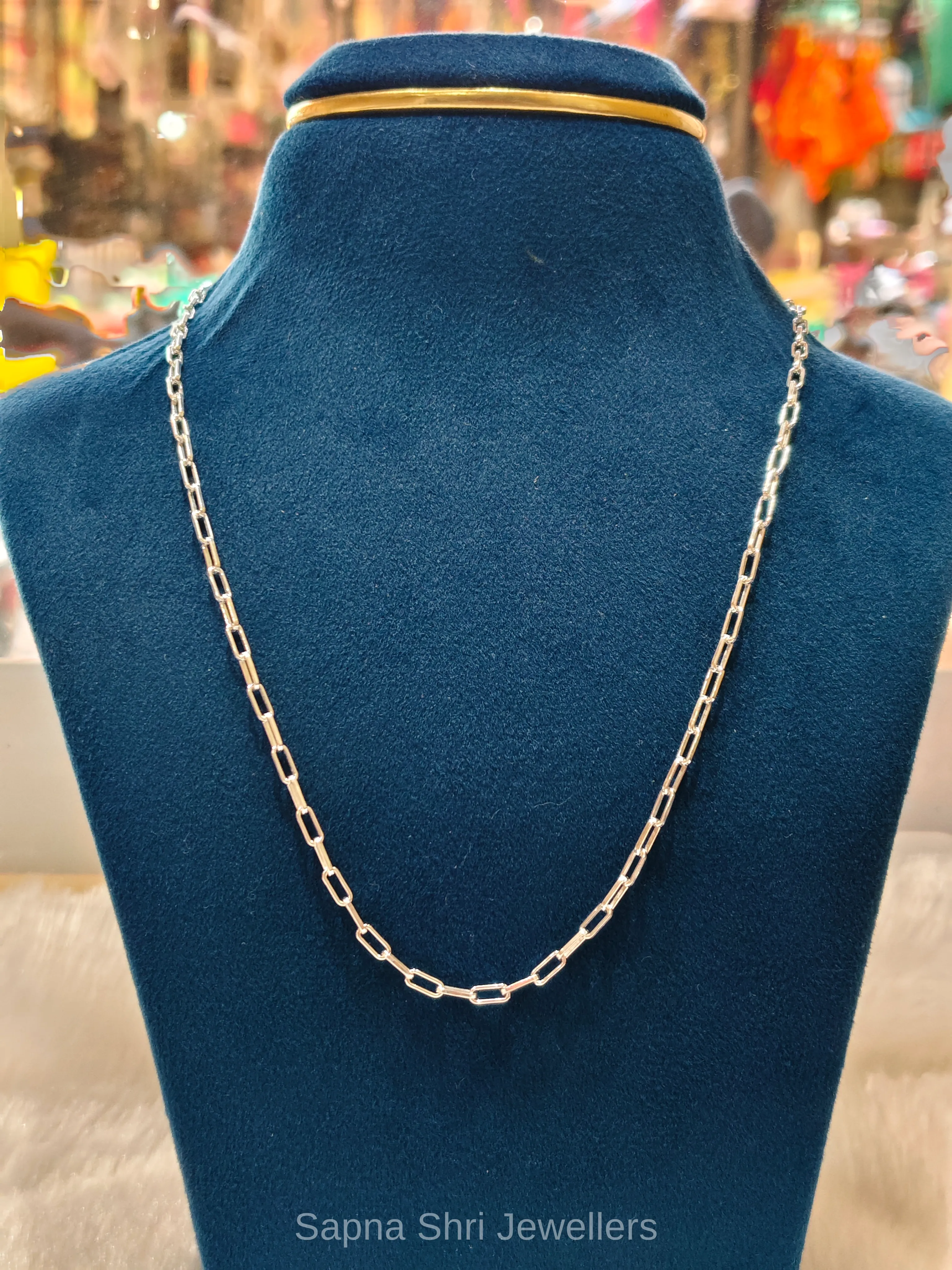 Paperclip Silver Chain - Image 1 of 4 Paperclip Silver Chain - View 1