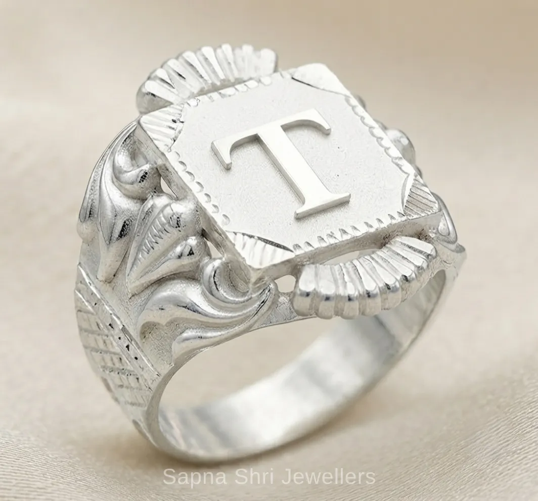 Silver Name Ring - Image 1 of 4 Silver Name Ring - View 1