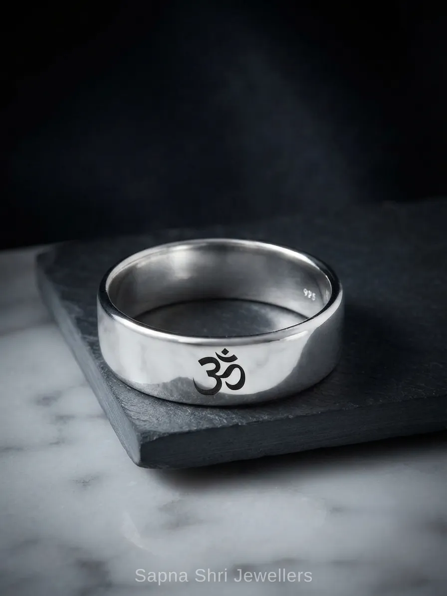 Om Band Ring - Image 1 of 4 Om Band Ring - View 1