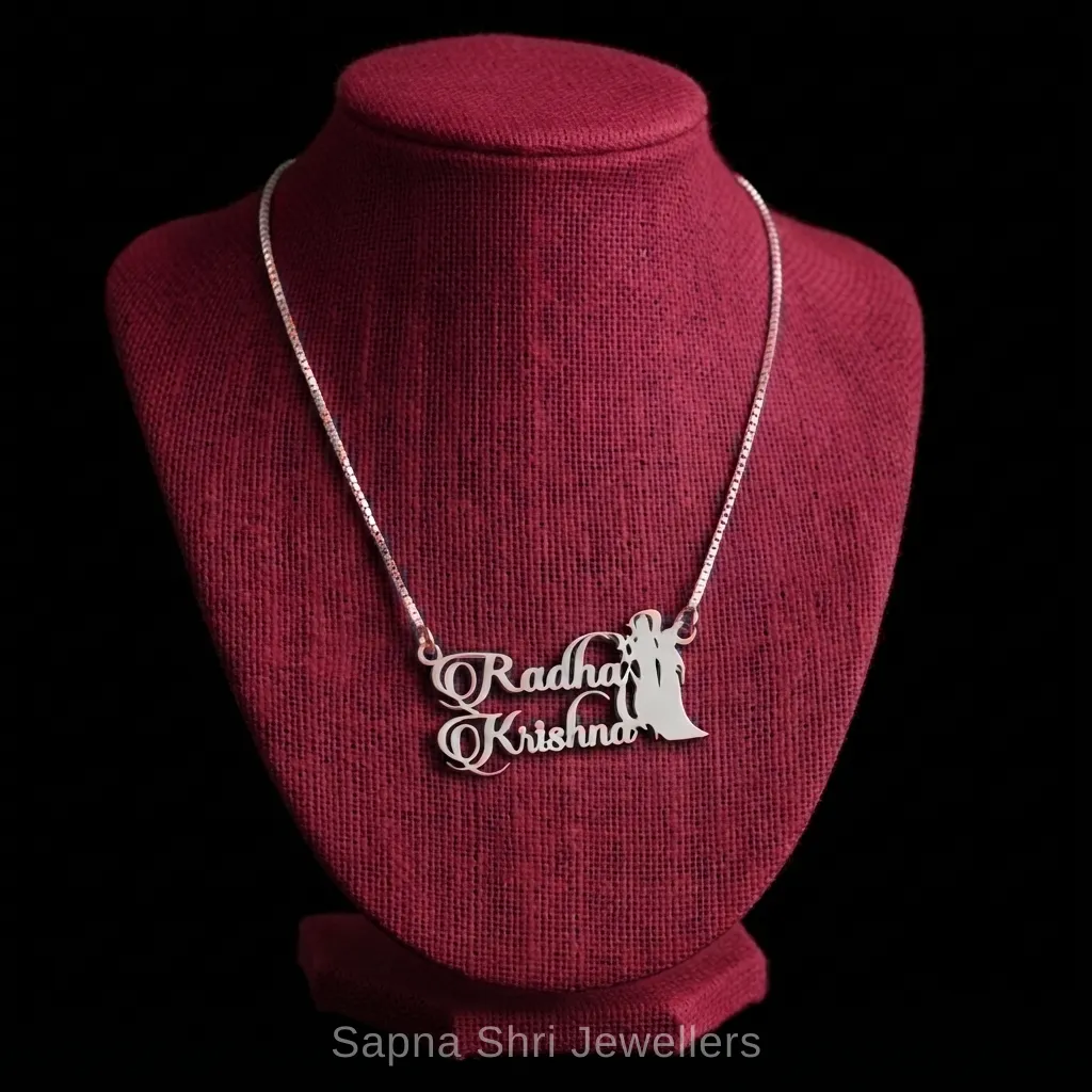 Pure Silver 925 Krishna Pendant Spiritual Devotion Gift - Image 1 of 4 Pure Silver 925 Krishna Pendant Spiritual Devotion Gift - View 1
