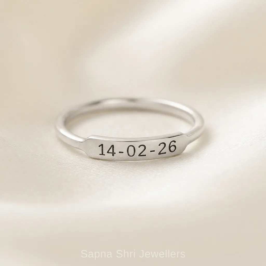 Personalised Silver Name Ring for Women - Image 1 of 4 Personalised Silver Name Ring for Women - View 1