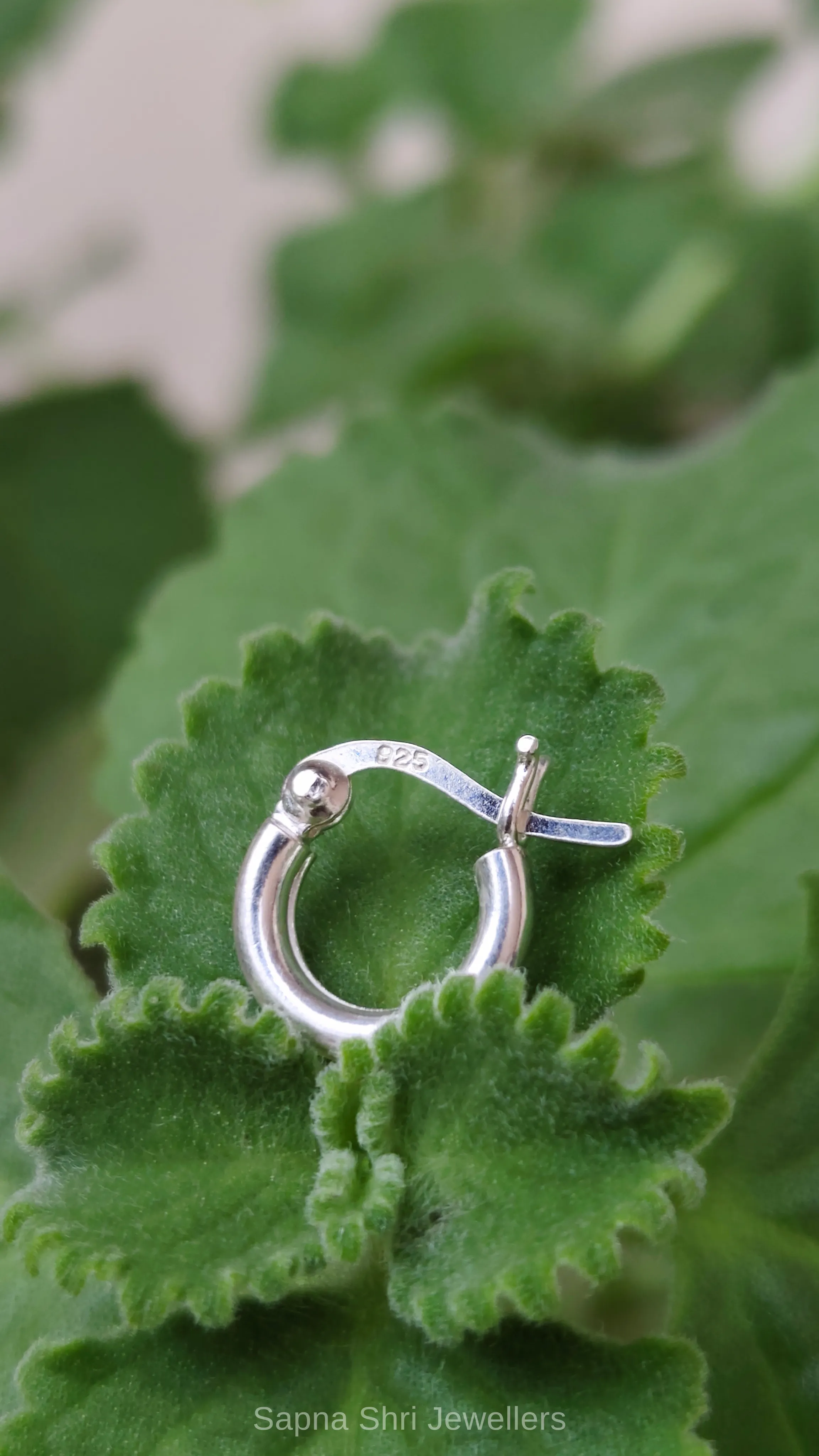 925 Sterling Silver Classic Plain Bali Hoop Earrings for Men & Women - Image 1 of 4 925 Sterling Silver Classic Plain Bali Hoop Earrings for Men & Women - View 1