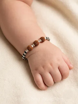 Baby Rudraksha Nazariya Bracelet - Sapna Shri Jewellers