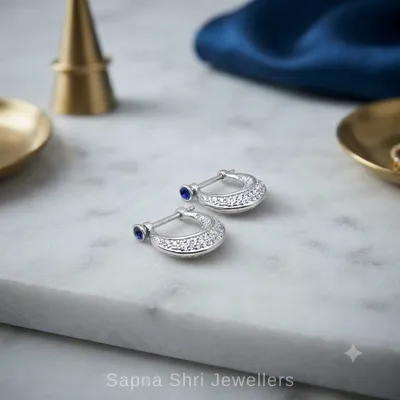Bold Silver Bali for Men - Sapna Shri Jewellers