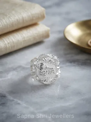 Hanuman Silver Ring for Men - Sapna Shri Jewellers