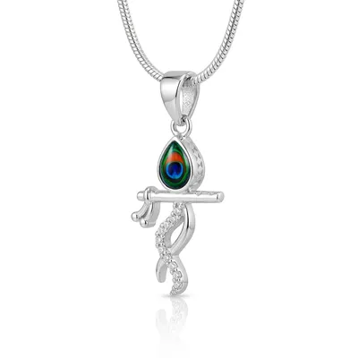 Krishna Silver Pendant Divine Krishna Jewellery for Gifting - Sapna Shri Jewellers