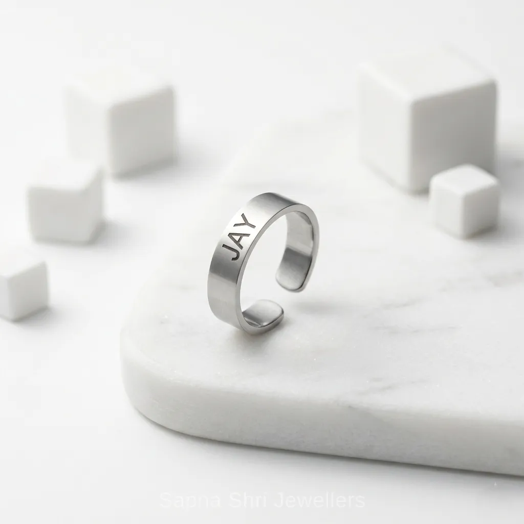 Customised Silver Ring Trending Design thumbnail 4