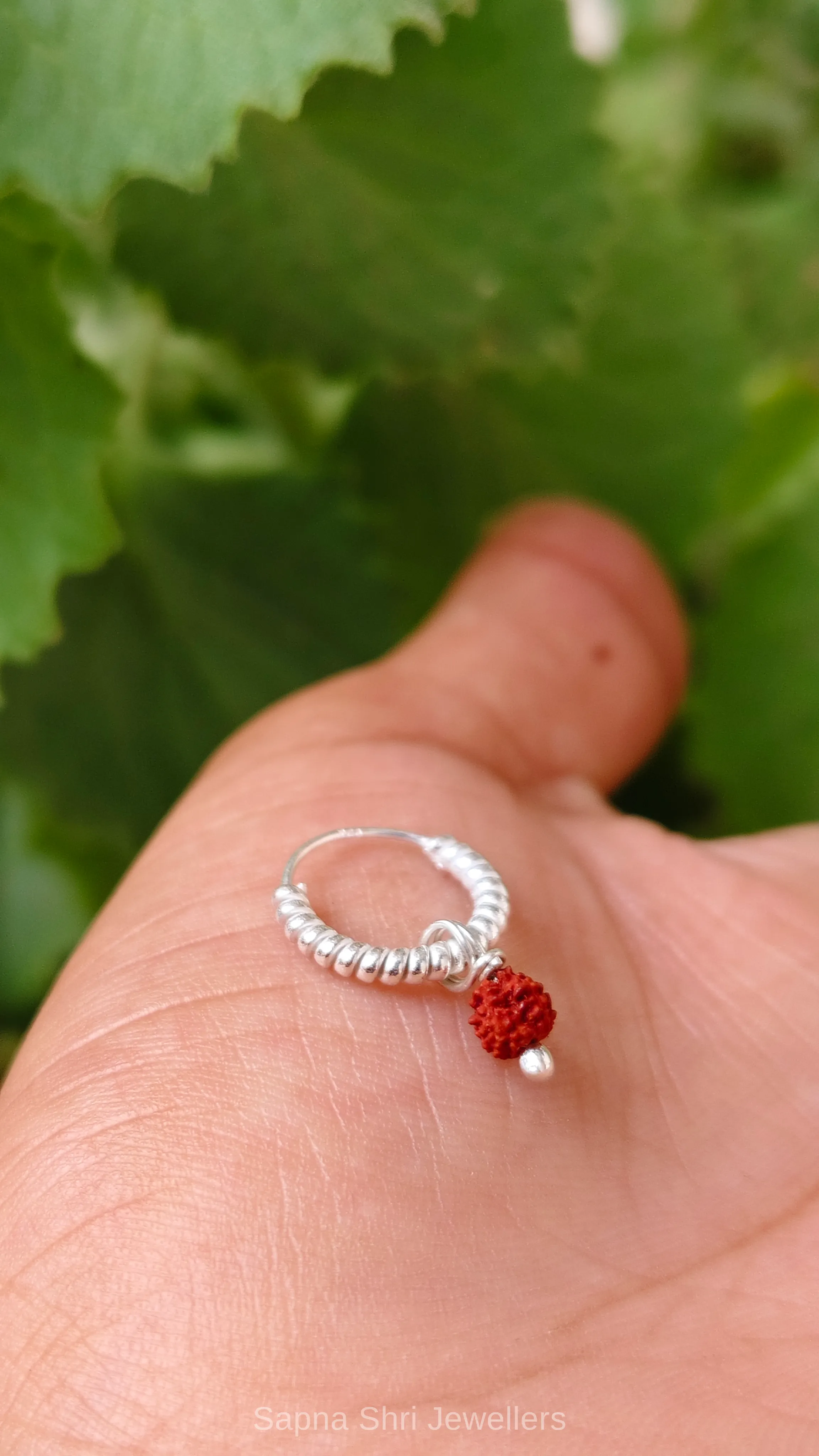 925 Sterling Silver Thick Hoop Bali Earrings for Men & Women thumbnail 2