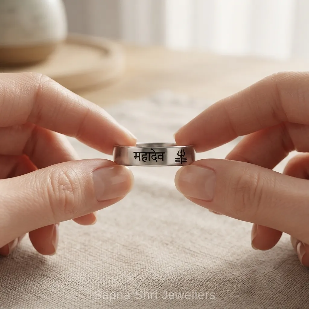Mahadev Trishul Band Ring thumbnail 4