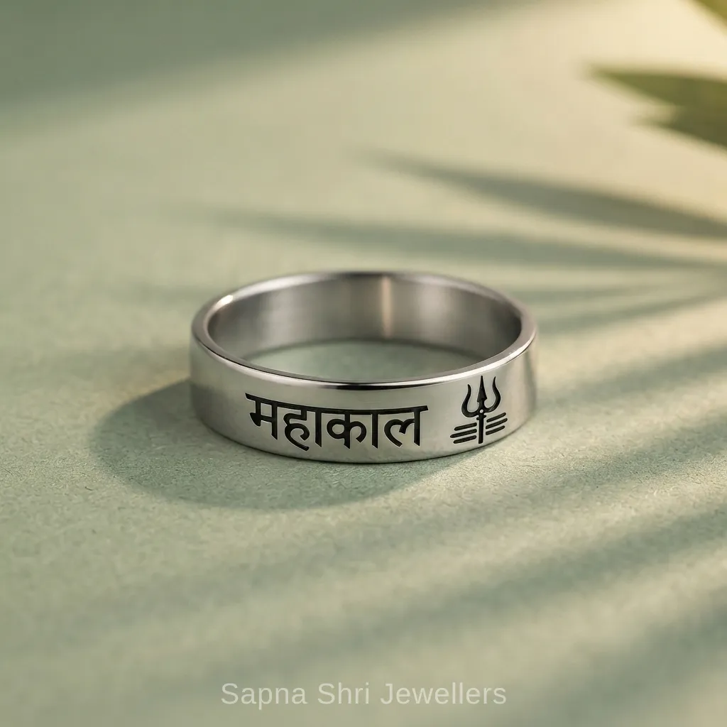 Mahakal Trishul Band Ring thumbnail 4