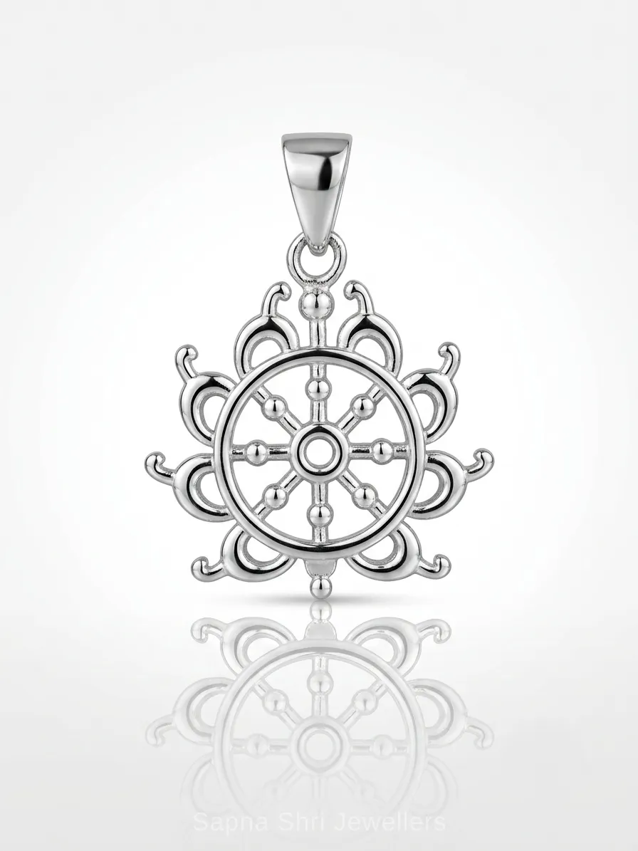 Krishna Name Silver Pendant thumbnail 2
