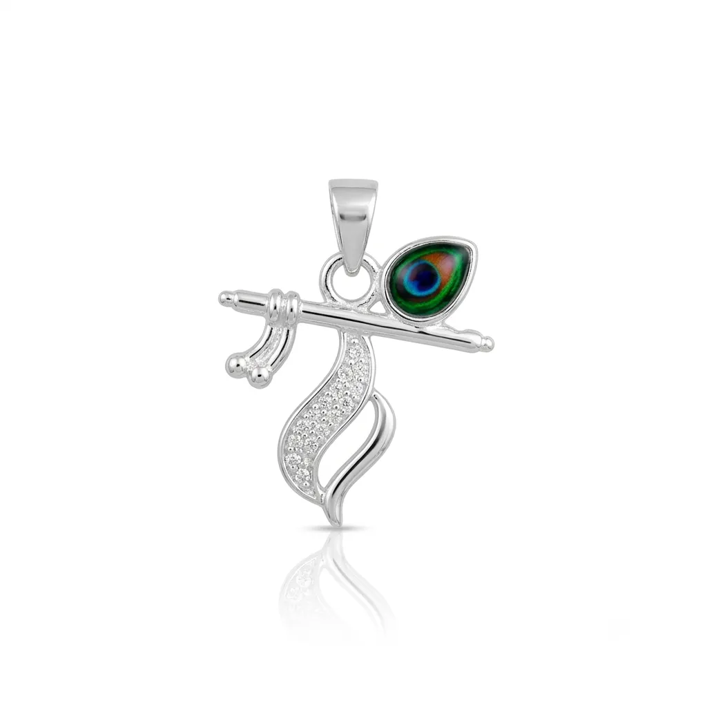 925 Sterling Silver Krishna Locket Pendant thumbnail 2