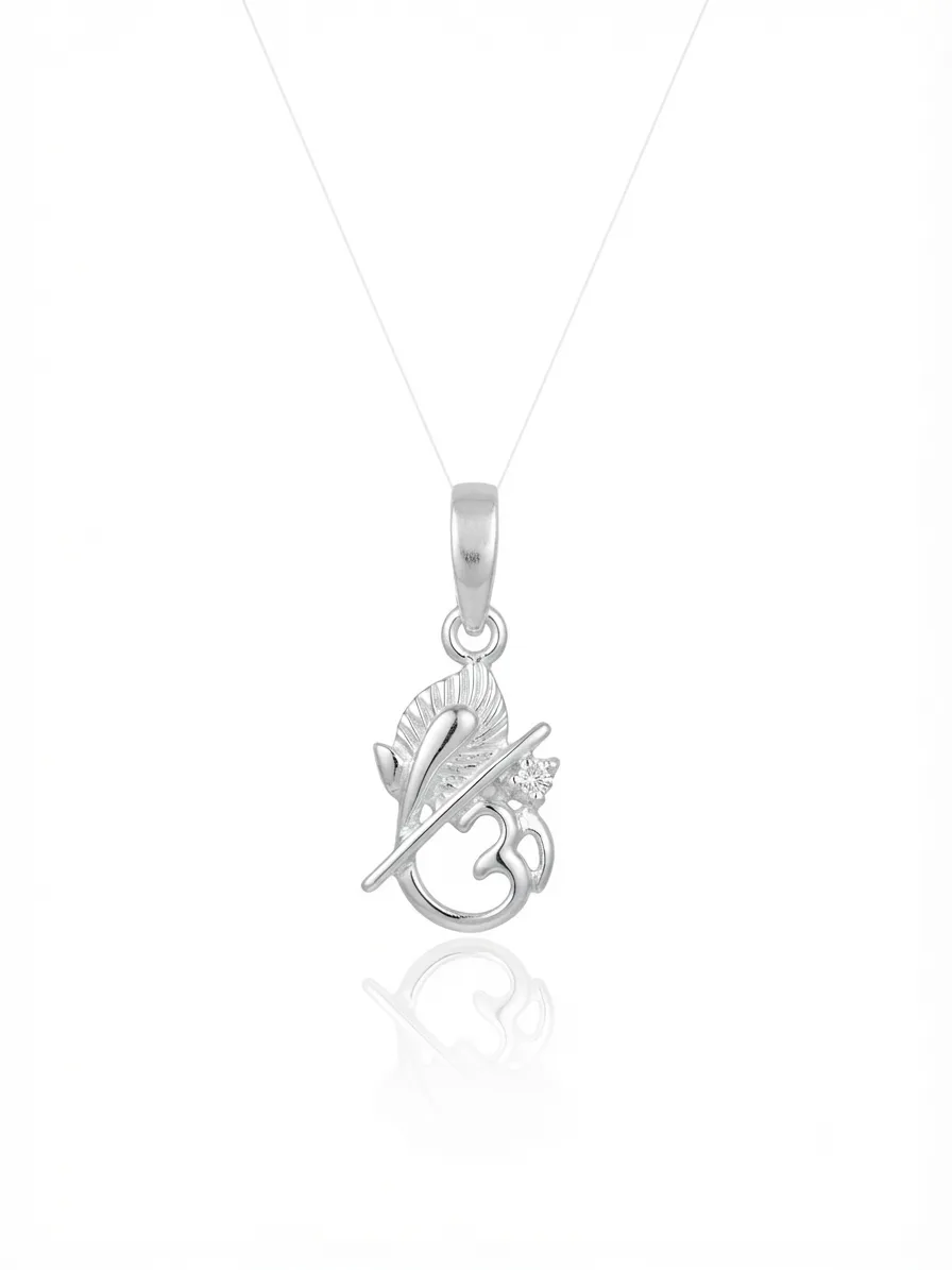 925 Silver Lord Krishna Pendant for Men and Women Shree Krishna Locket thumbnail 2