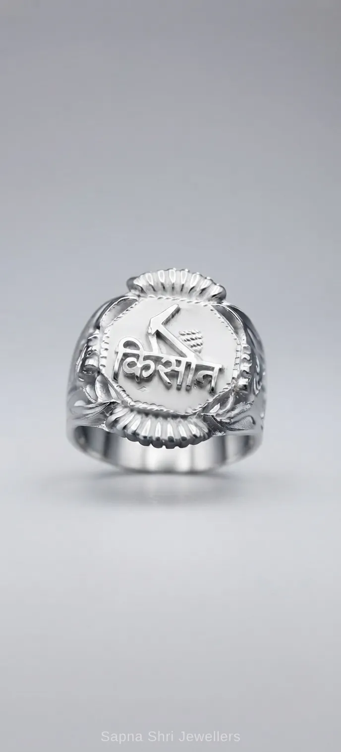 Name Engraved Silver Ring thumbnail 4