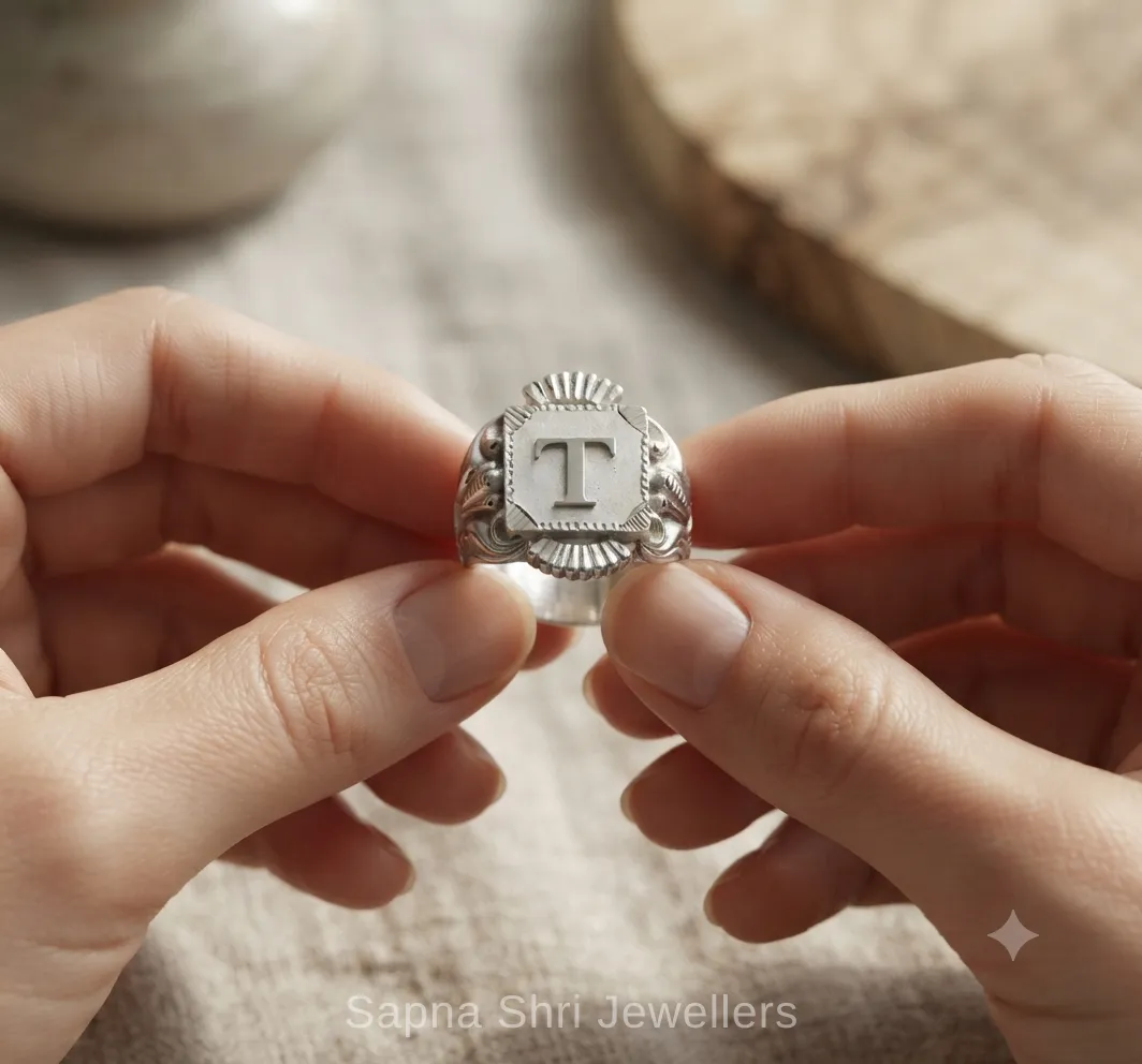 Silver Name Ring thumbnail 3