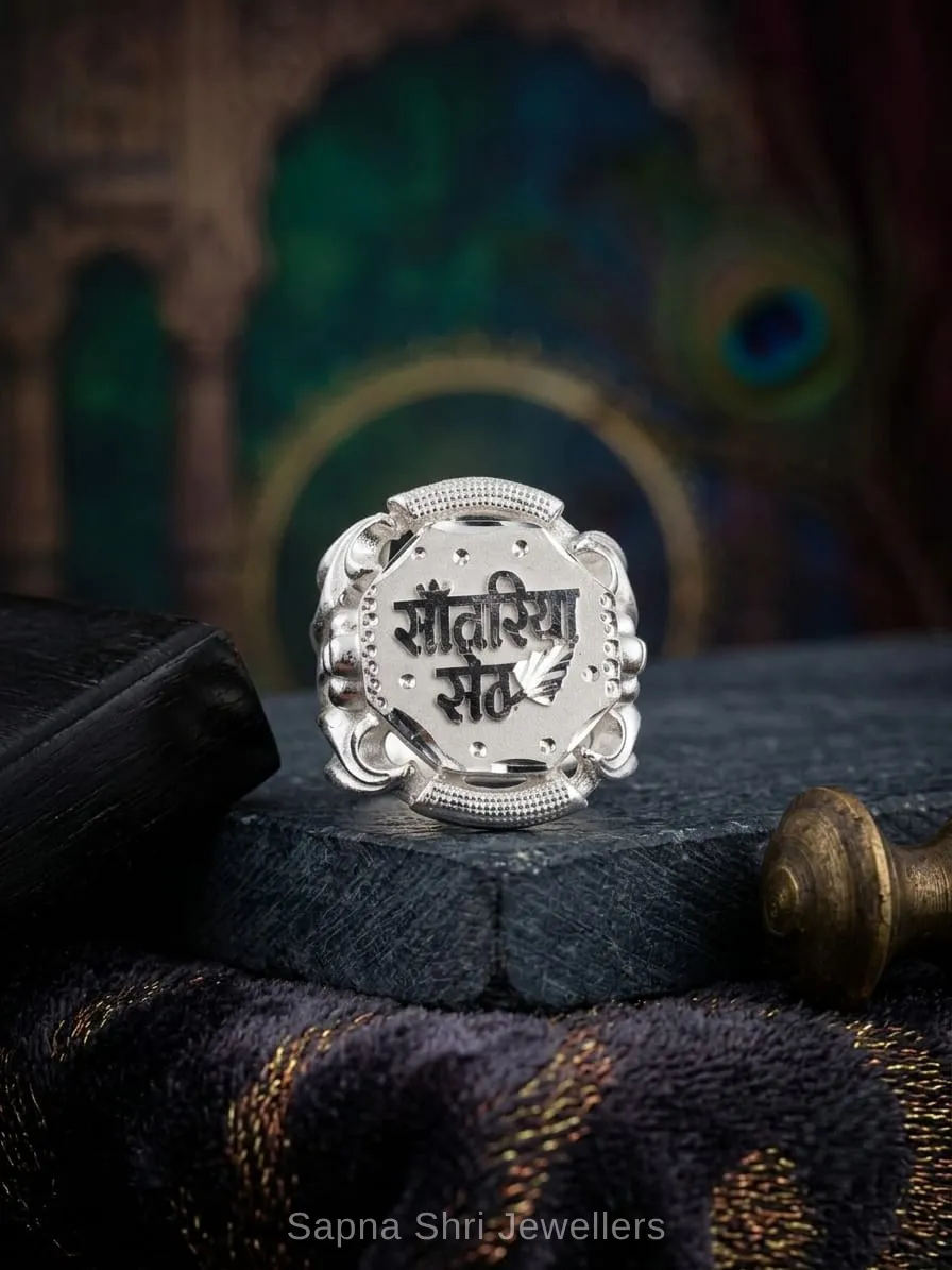 925 Sterling Silver Sanwariya Seth Ring for Men thumbnail 2