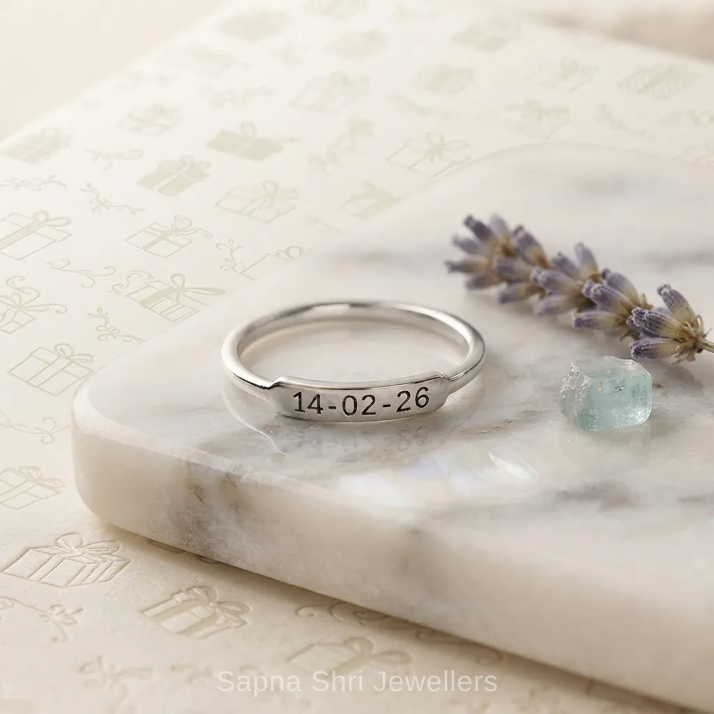 Personalised Silver Name Ring for Women thumbnail 4