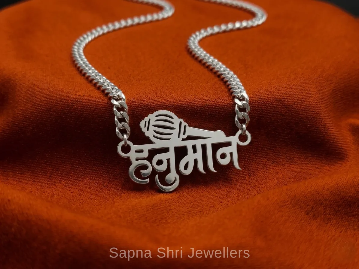 Hanuman Gada Name Necklace thumbnail 3