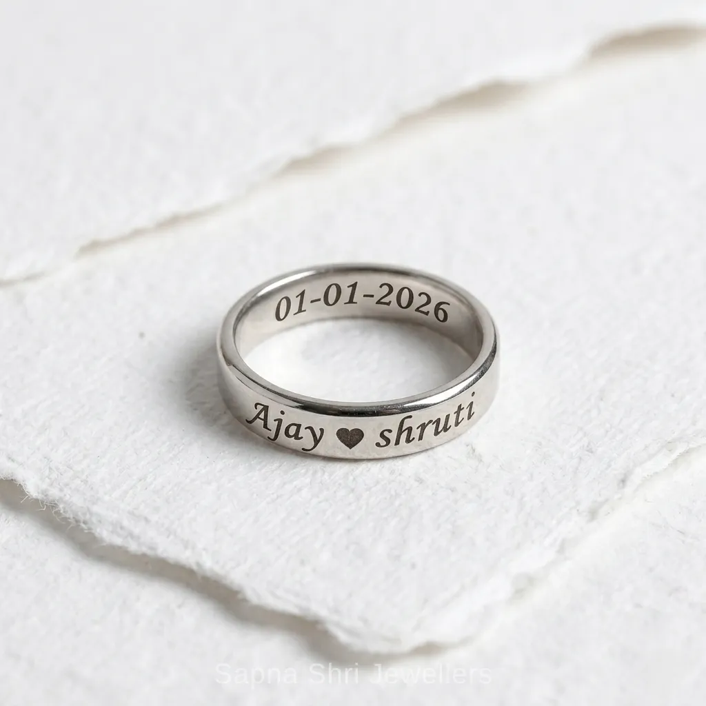 Custom Silver Name Ring 925 Hallmarked thumbnail 2