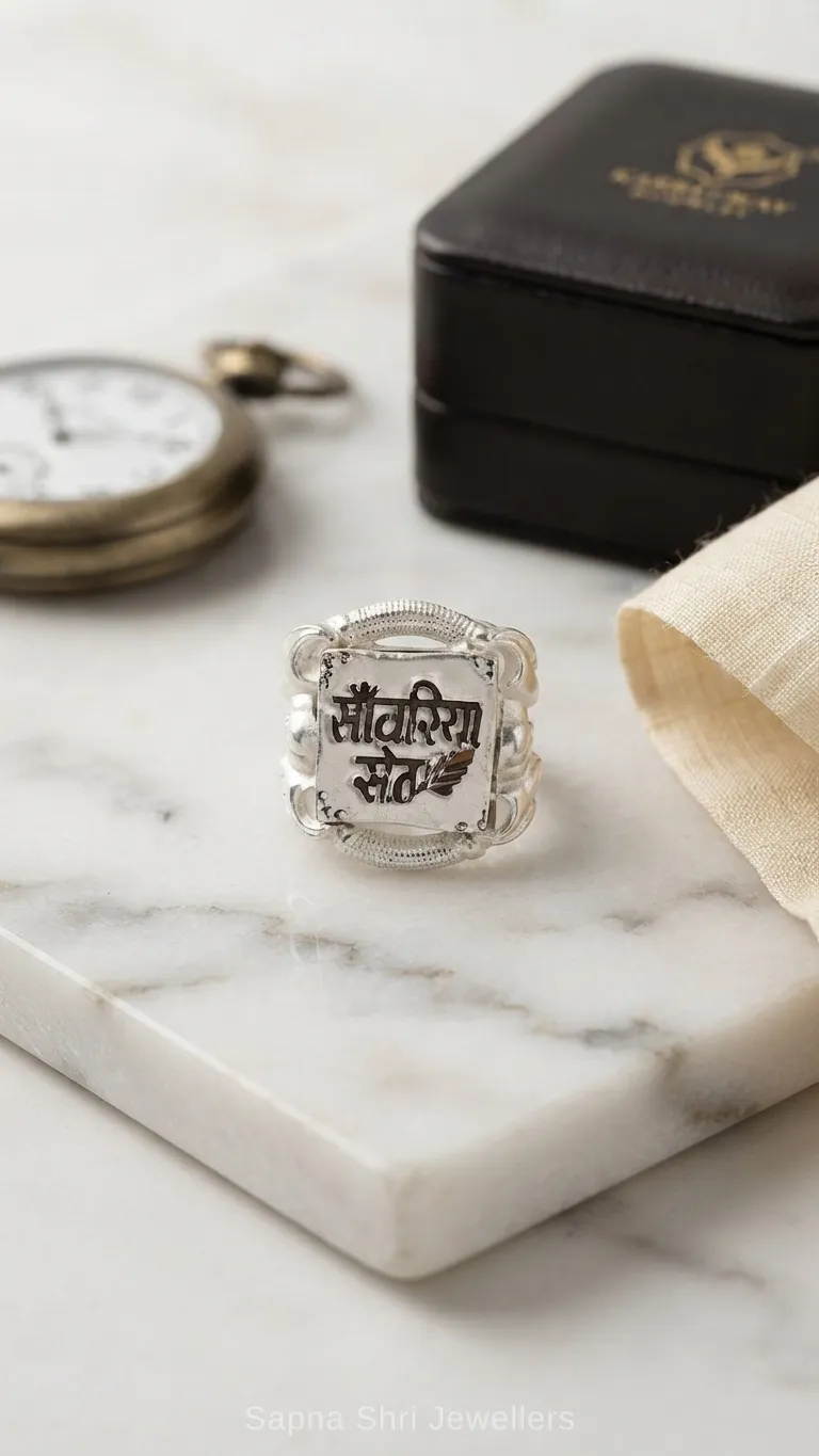 925 Silver Sawariya Seth Ring thumbnail 3