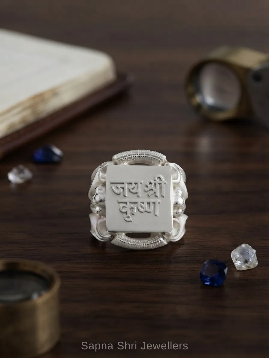 Krishna Flute Silver Ring Bansuri Design 925 Sterling Silver thumbnail 3