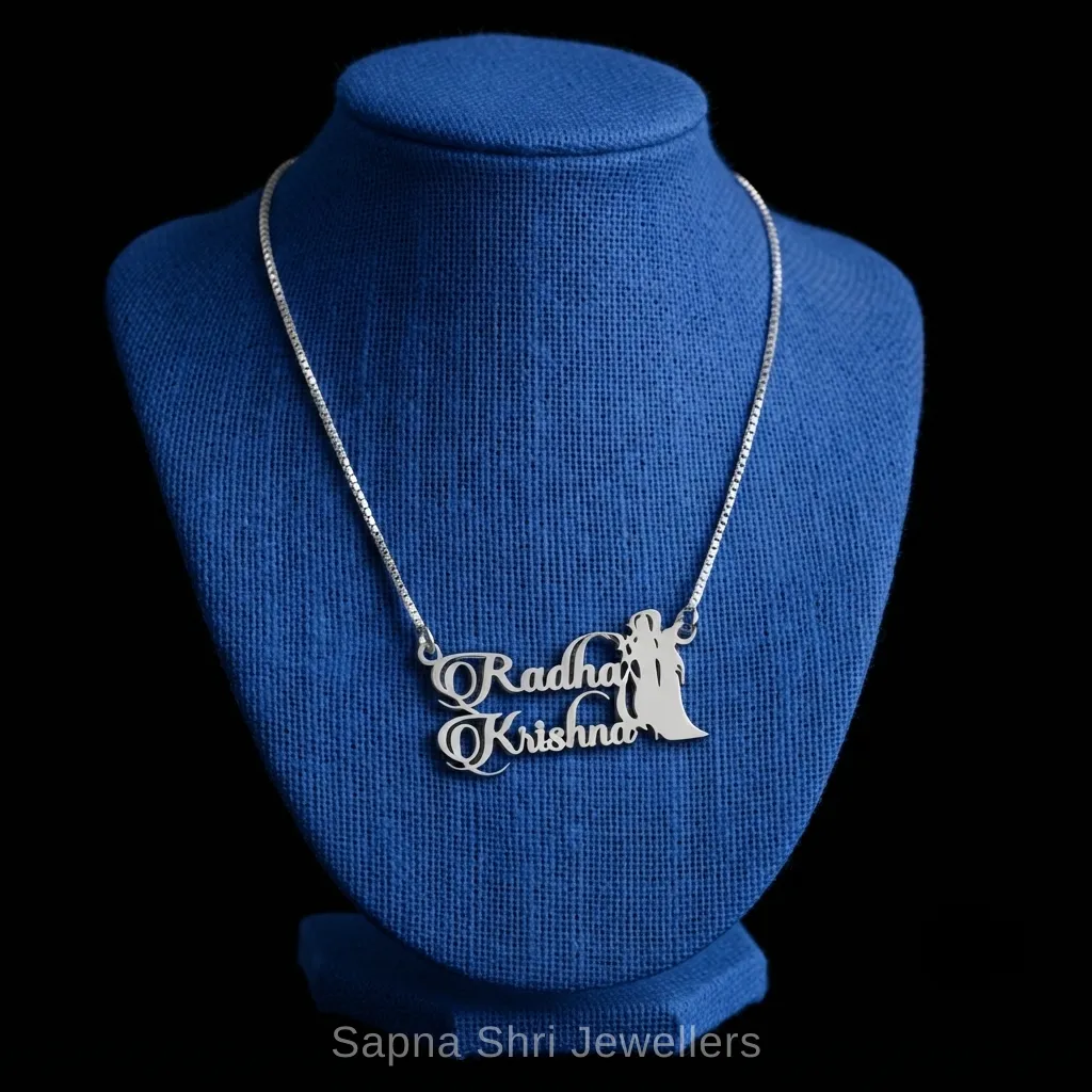 Pure Silver 925 Krishna Pendant Spiritual Devotion Gift thumbnail 4