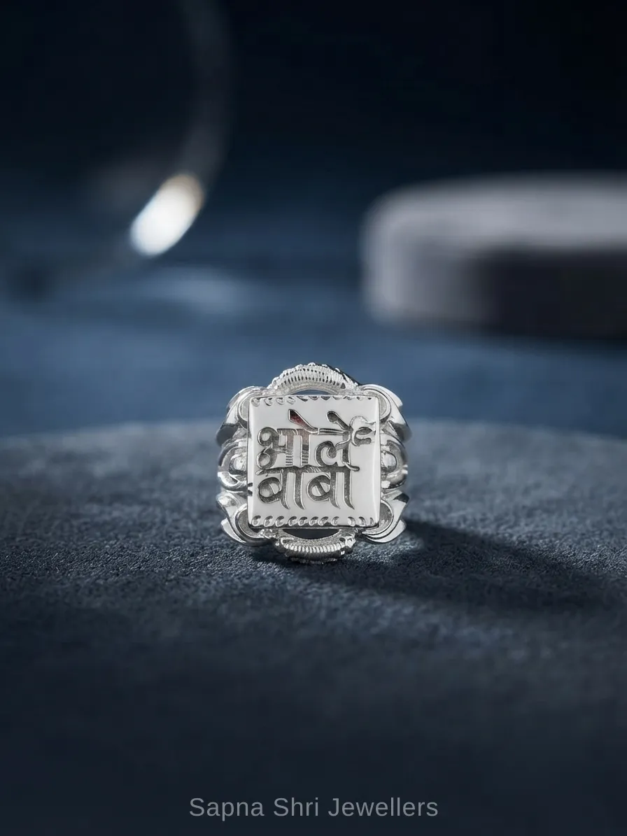 Bhole Baba Ring for Men thumbnail 2