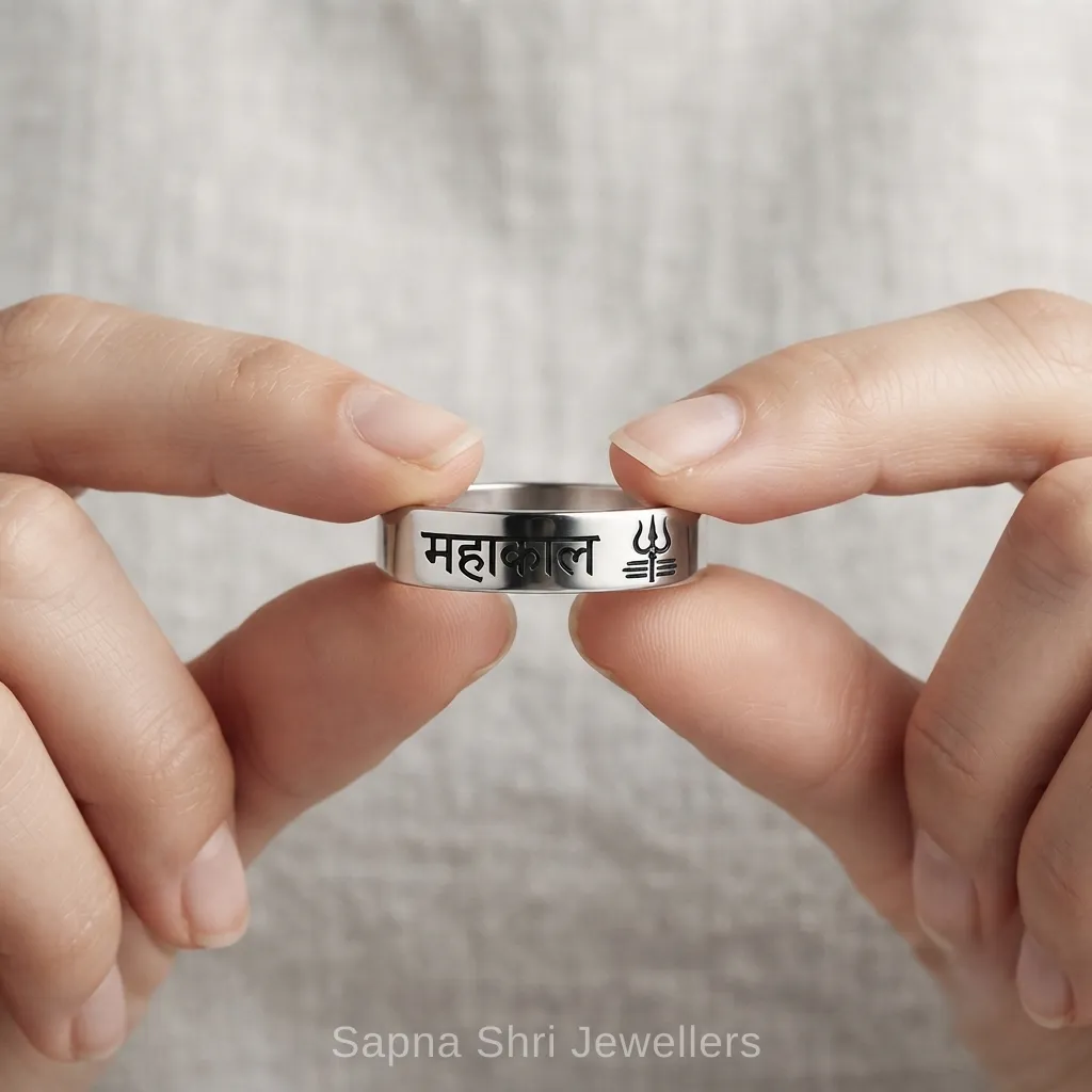 Mahakal Trishul Band Ring thumbnail 3