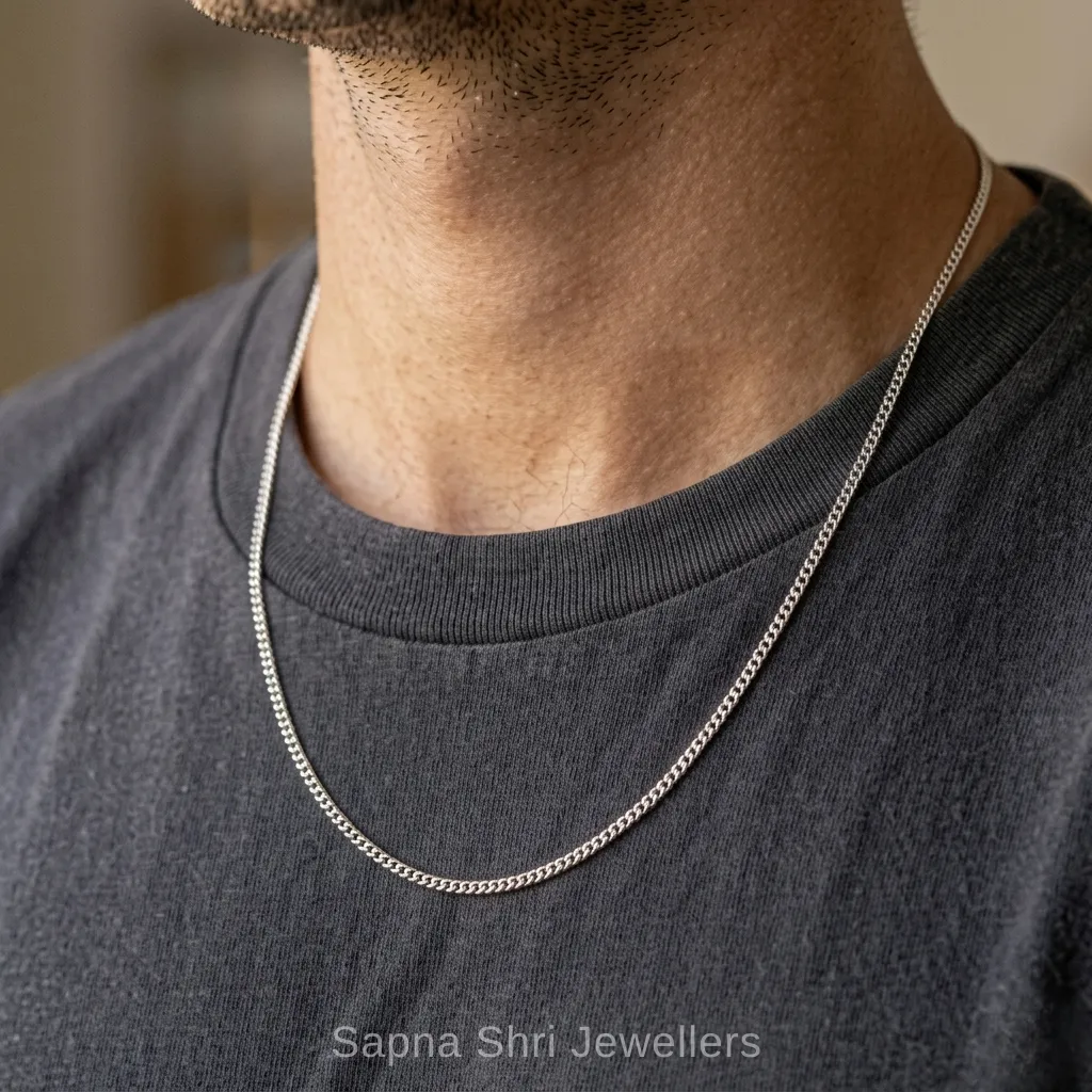 Polished Silver Chain thumbnail 3