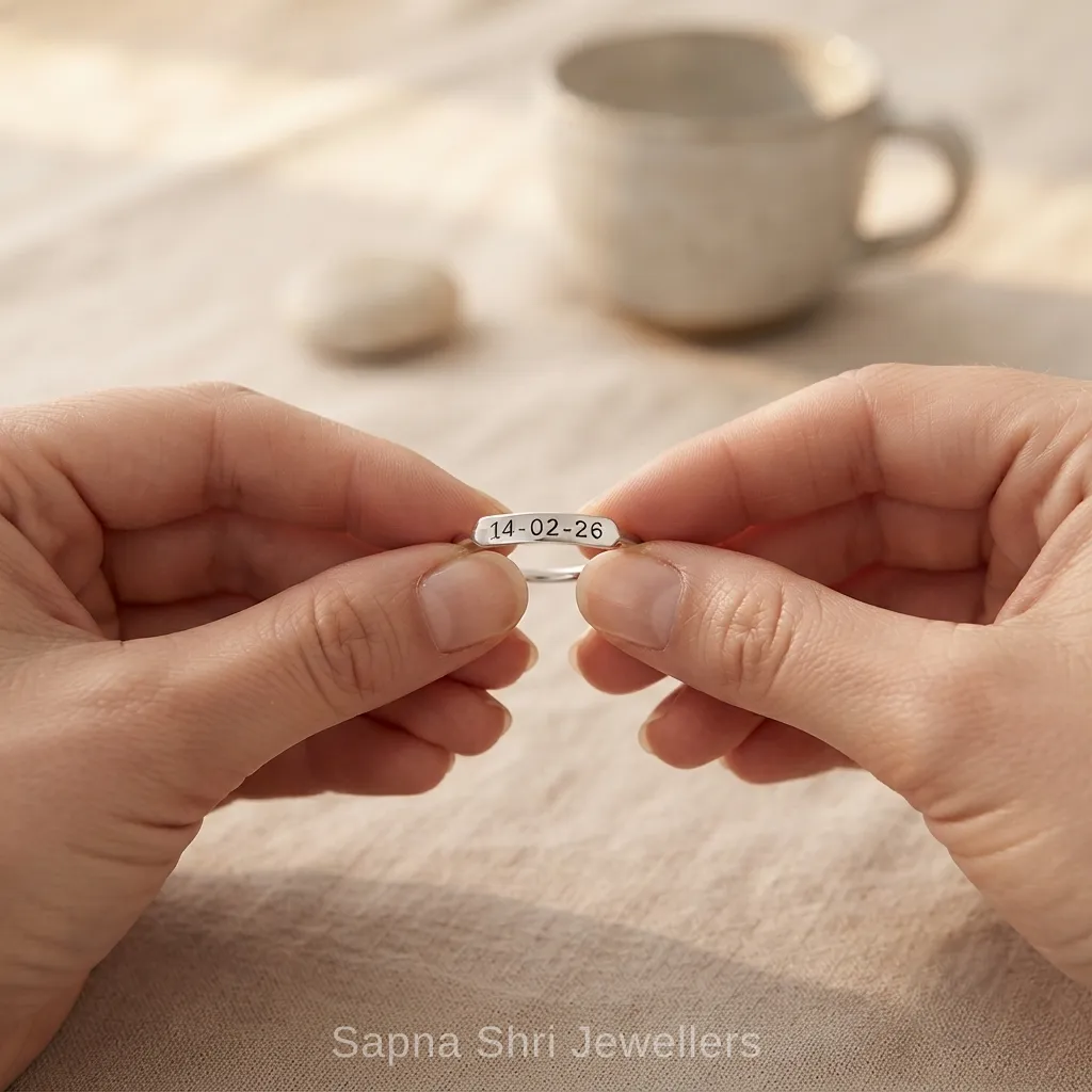 Personalised Silver Name Ring for Women thumbnail 2