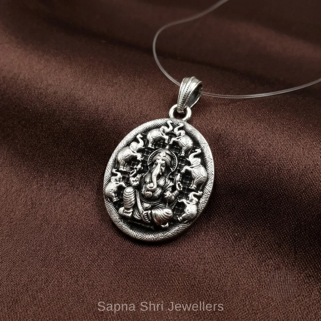 Ganesha Pendant Spiritual Design thumbnail 4