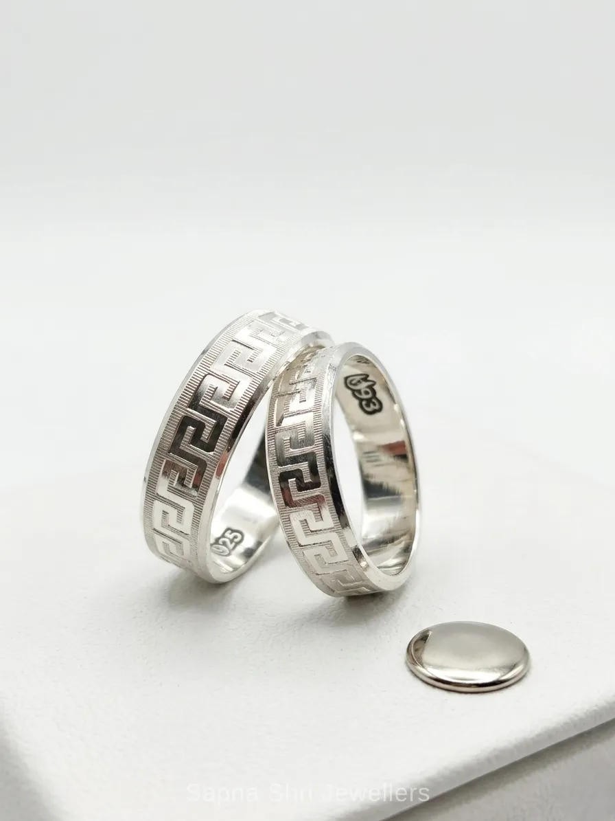 Soulmate Silver Couple Ring thumbnail 2