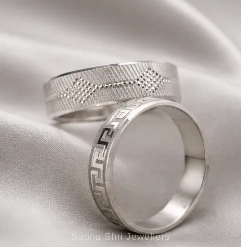 True Love Silver Couple Ring thumbnail 2
