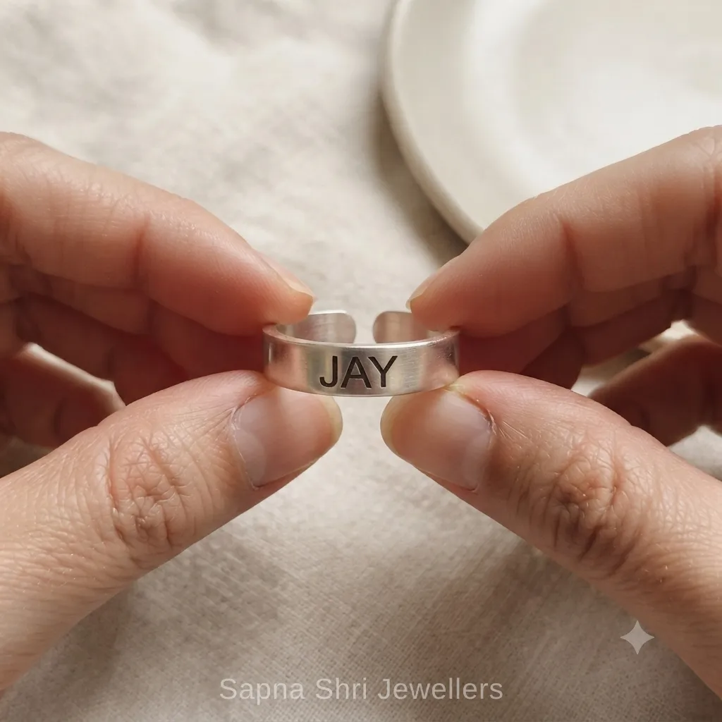 Customised Silver Ring Trending Design thumbnail 3