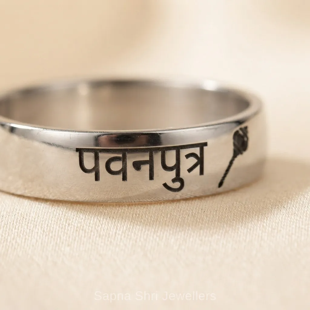 Sankat Mochan Hanuman 925 Sterling Silver Protection Ring thumbnail 3