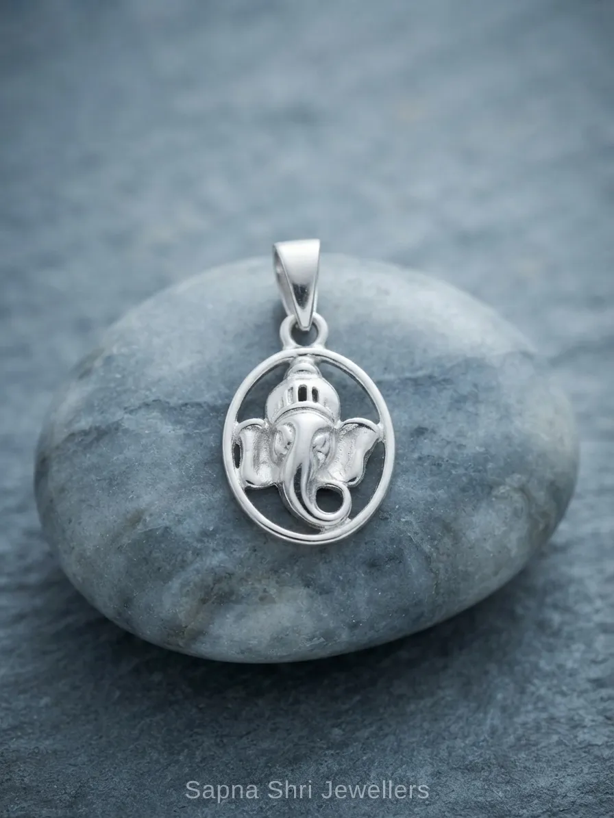 Ganesha Silver Chain Pendants thumbnail 2