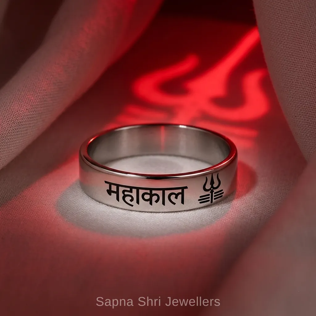 Mahakal Trishul Band Ring thumbnail 2