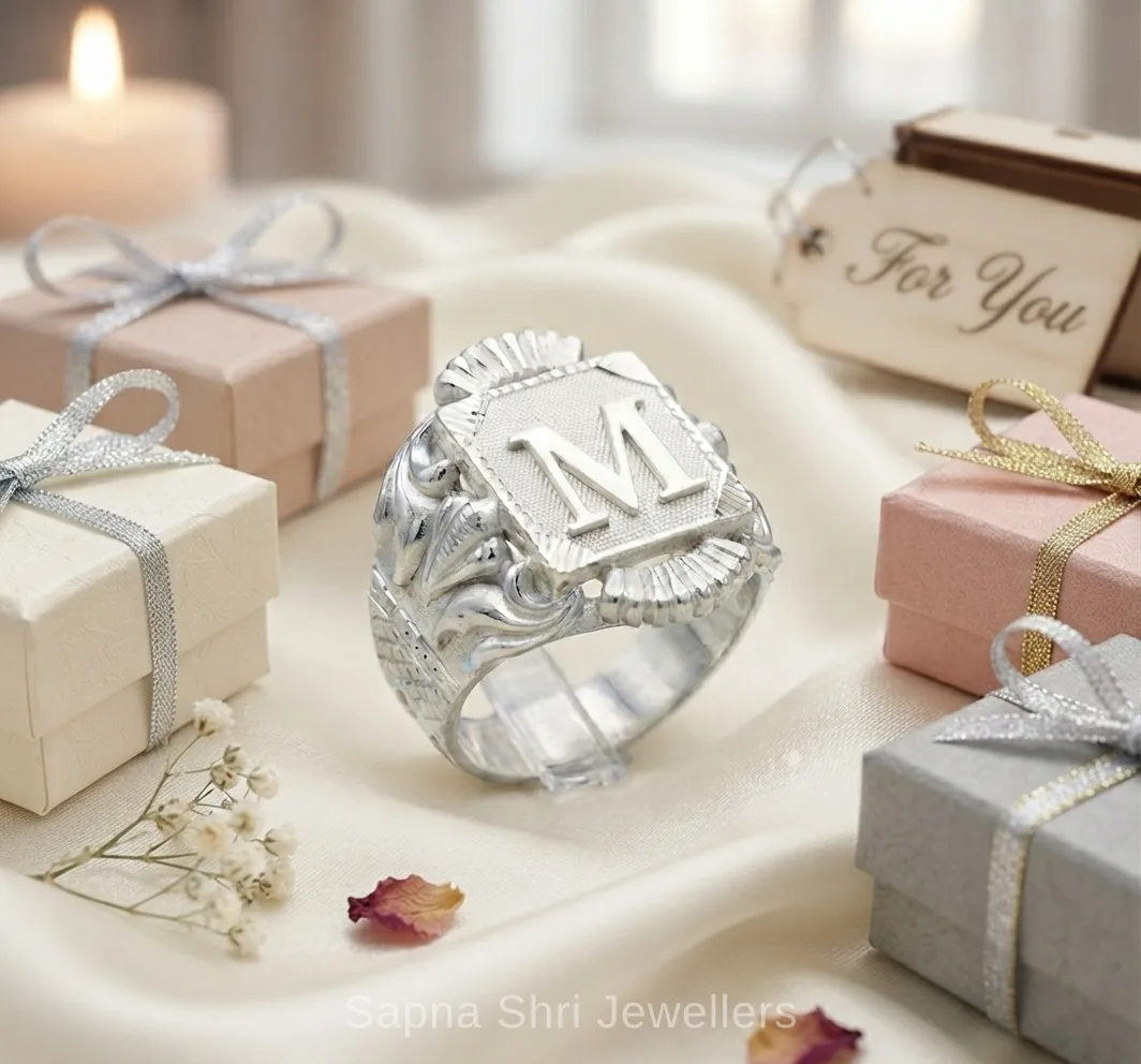 Silver Name Ring for Men Online thumbnail 3